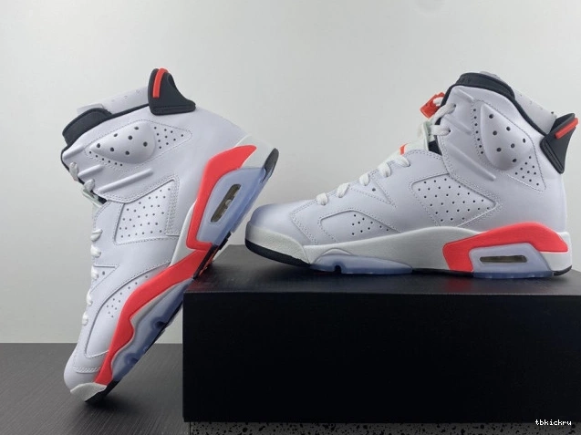 Rep TBkick (2014) White Retro Jordan 6 Infrared 384664-123 0813